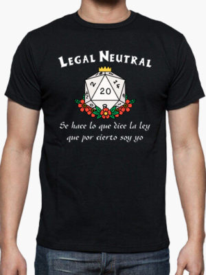 camiseta alineamiento legal neutral, holgada