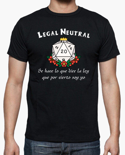 camiseta alineamiento legal neutral, holgada