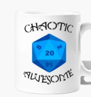 Taza Chaotic Awesome, azul