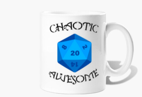 Taza Chaotic Awesome, azul