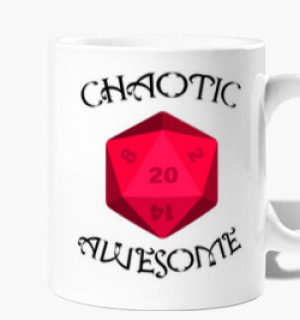 Taza Chaotic Awesome, roja