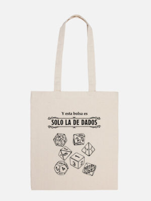 Bolsa "Solo la de dados", tela