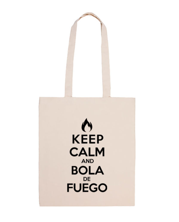 Bolsa keep calm and bola de fuego