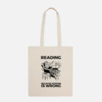 Bolsa de tela reading because murder is wrong